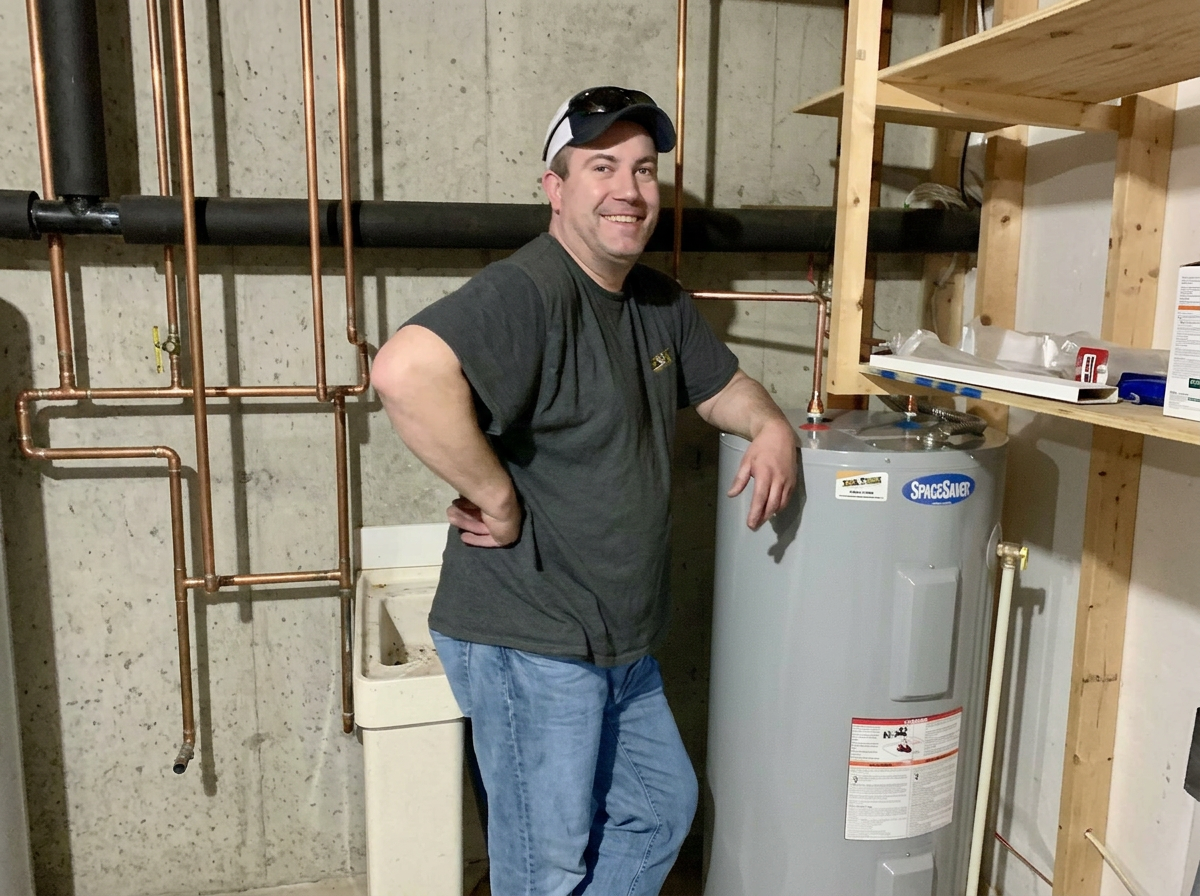 Licensed Mesquite plumber from Expert Plumbers of Mesquite ready for a service call in a Dallas County home